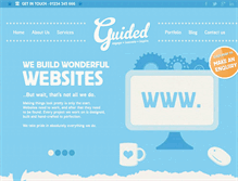 Tablet Screenshot of guidedcreative.com